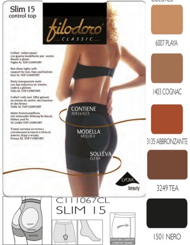 Filodoro panty reductor puntera invisible C111067CL SLIM15
