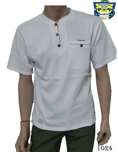 Wakonda camiseta hombre cuello tapeta con botones 1024