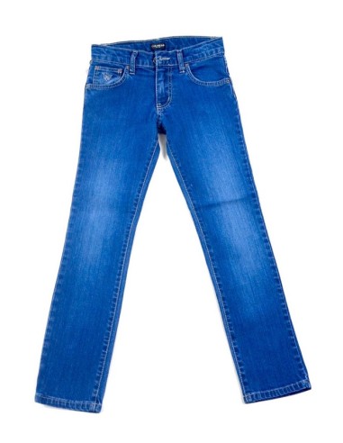 Caramelo Pantalon Jeans con gastado 010300420