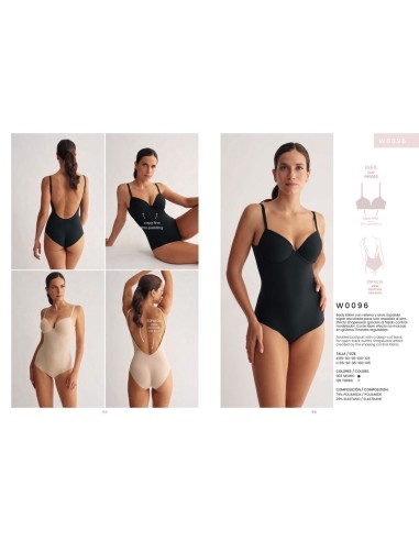 Promise body mujer espalda escotada copa B W0096B