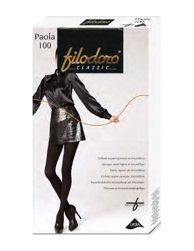 Filodoro panty mujer opaco sin costuras puntera invisible 100DEN C113554CL PAOLA 100
