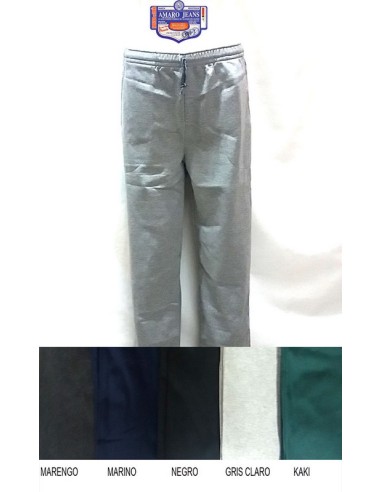 Amaro jeans pantalon chandal hombre algodon afelpado 9607