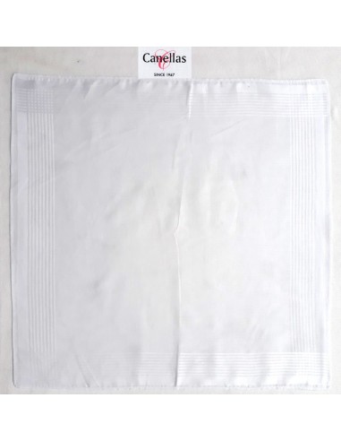 Canellas1 pañuelo en bolsa hombre blanco algodon 40x40 cm. 90P1