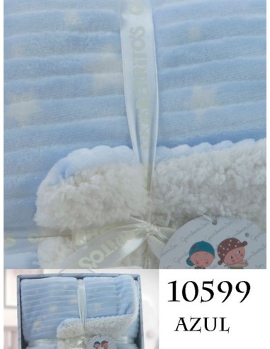  Gamberritos manta infantil de cuna con borreguito 110x140 10599