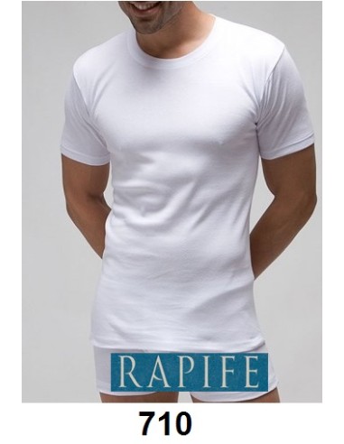 Rapife camiseta caballero manga corta cuello redondo 100% algodon 710
