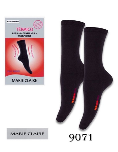 Marie claire calcetín mujer poliamida punto liso termico 9071