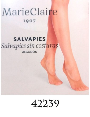 Marie claire pack 2 pares salvamedias algodon sin costuras 42239
