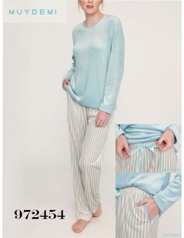 Muydemi pijama mujer microvelour 972454