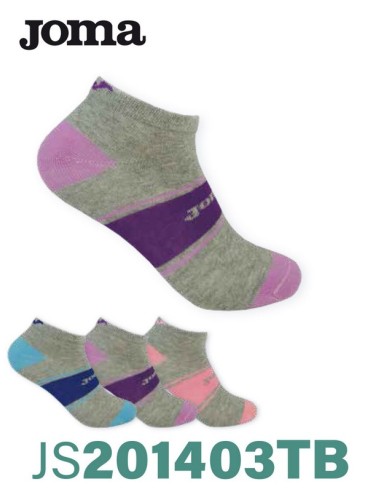 Joma pack de 3 calcetines de niños tobillero deportivo JS201403TB