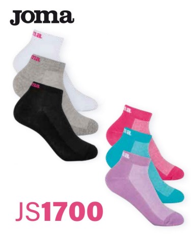 Joma pack de 3 calcetines de mujer tobillero transpirable JS1700
