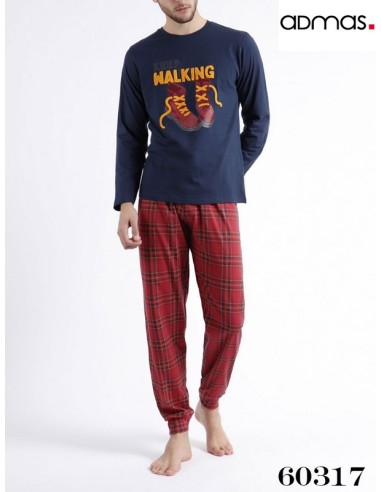 Admas pijama de hombre en tejido de algodon 60317