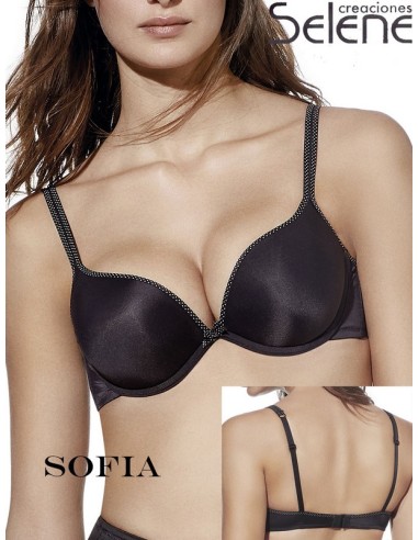 Selene SOFIA B sujetador mujer triple push up con aros copa B SOFIA