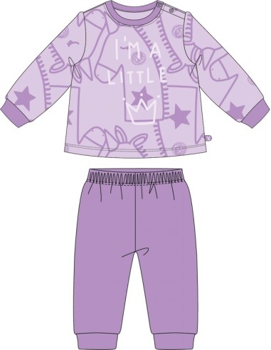 Yatsi pijama bebe niña tundosado  unicorn  24200511